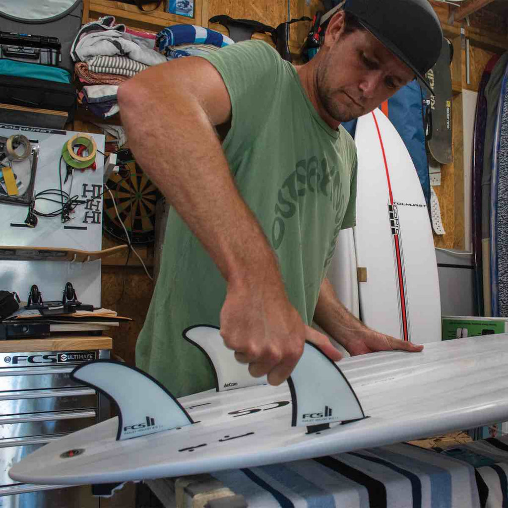 FCS II HARLEY MID TRI FIN SET